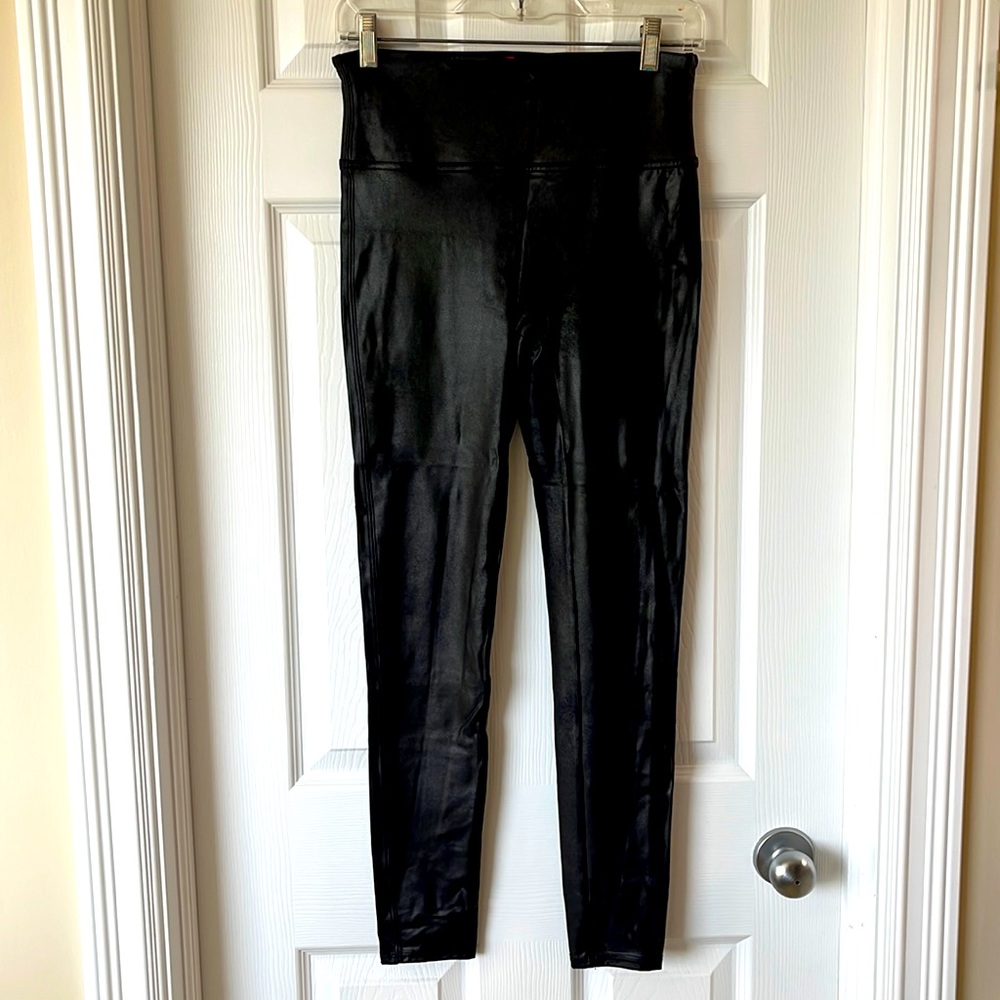 Spanx leather-look leggings